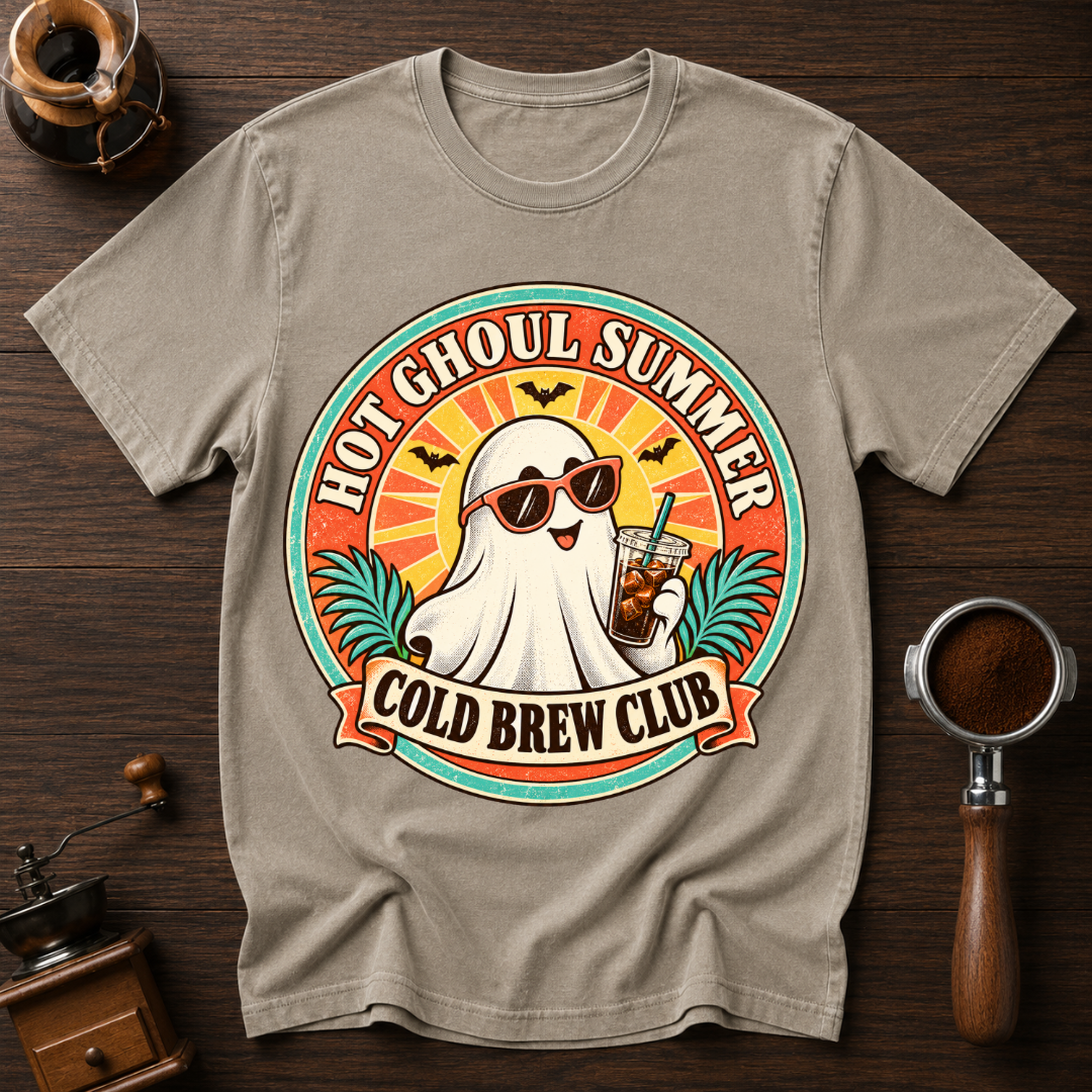 Hot Ghoul Summer Cold Brew Club Dyed T-shirt
