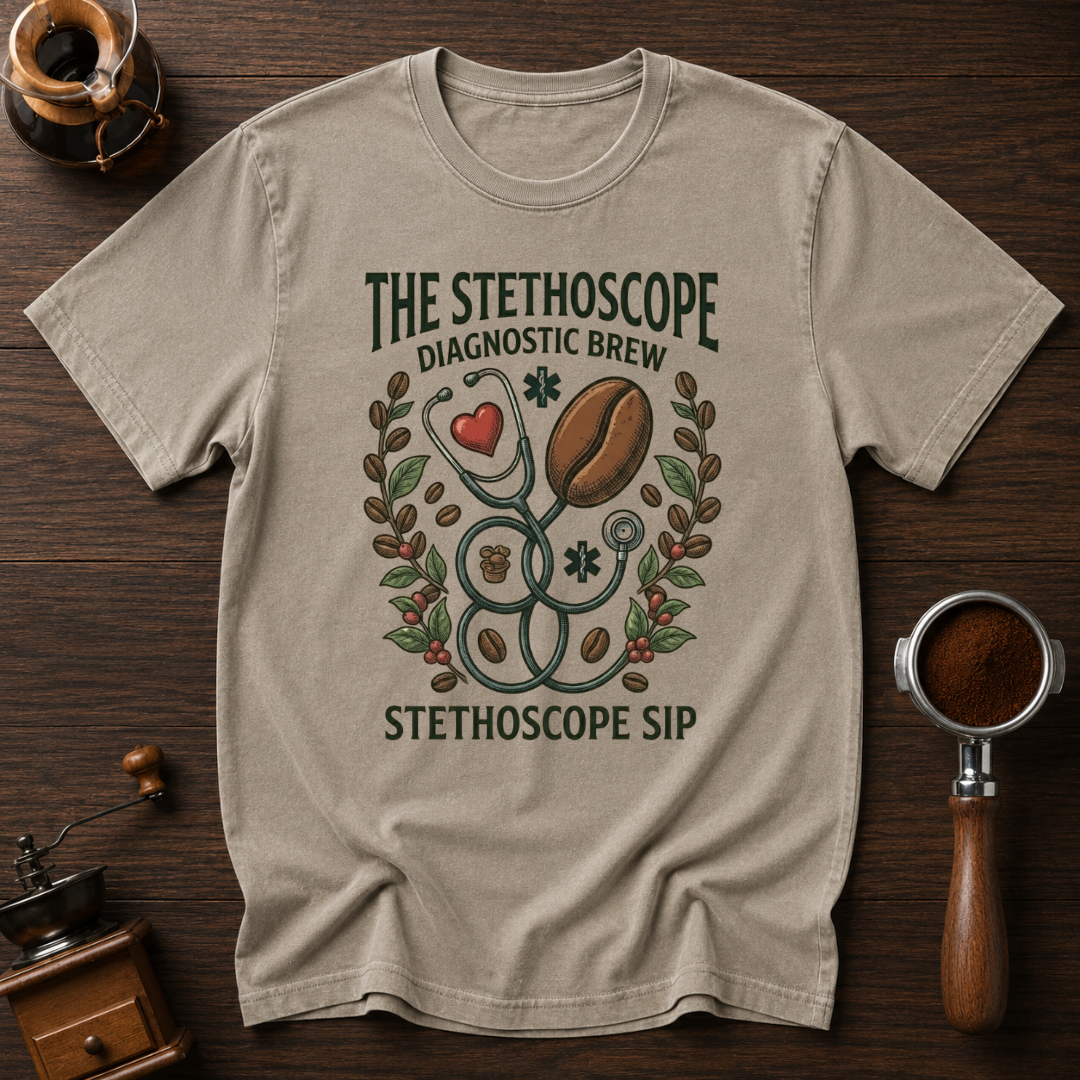 Stethoscope Sip Dyed T-shirt