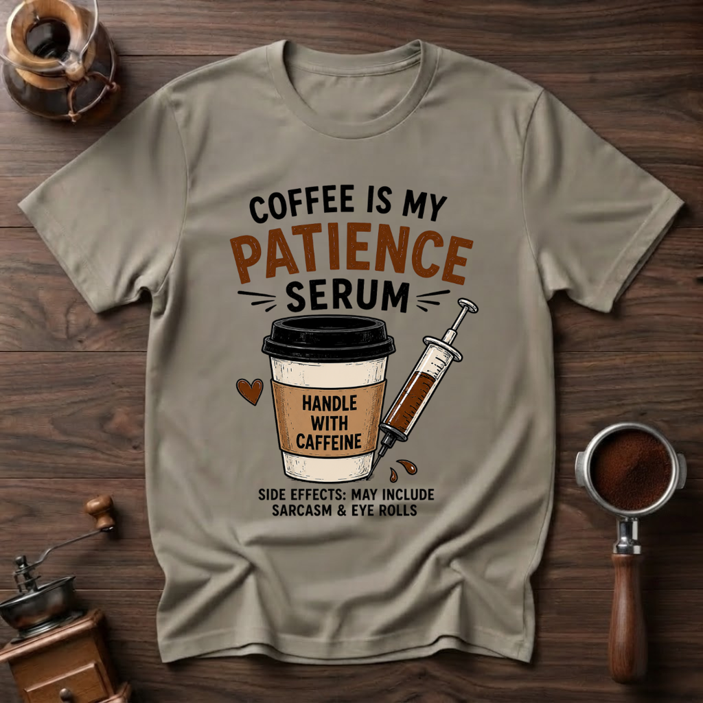 Coffee is My Patience Serum Dyed T-shirt