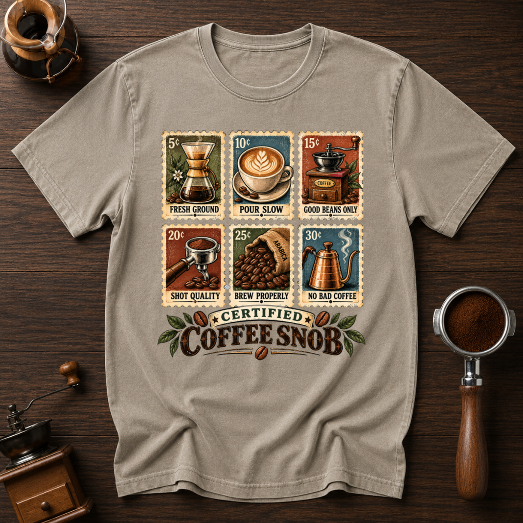 Certified Coffee Snob Dyed T-shirt