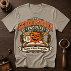 Teaching Is Scary Bring Coffee Dyed T-shirt