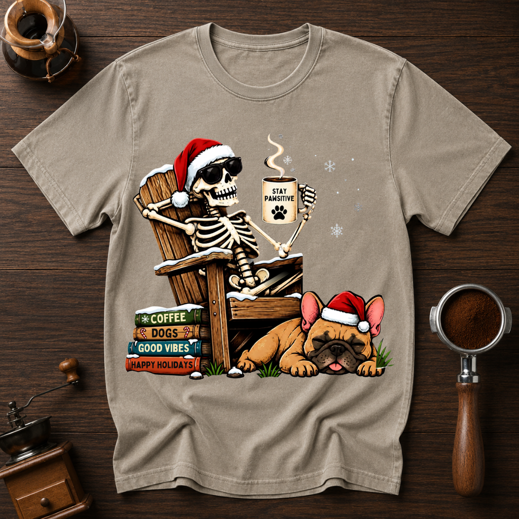 Christmas Coffee With My Bestie Dyed T-shirt