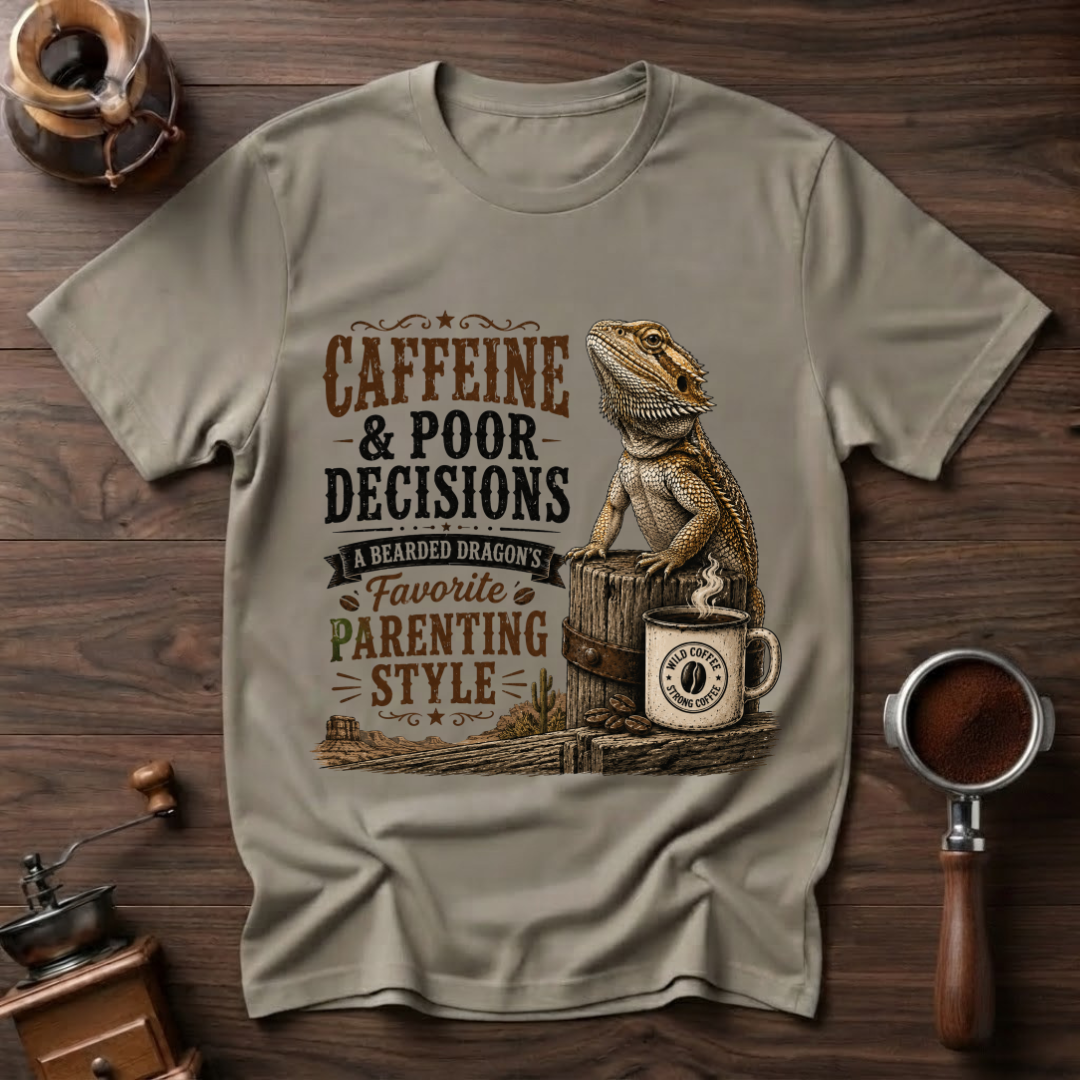 Beardie Parenting Style Dyed T-shirt