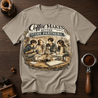 Coffee Makes Better Study Partners Dyed T-shirt