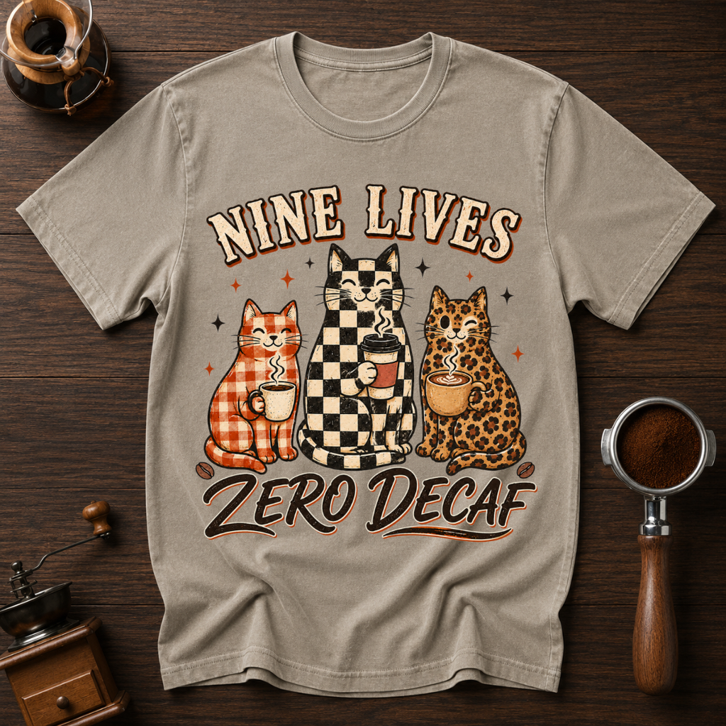 Nine Lives ZERO Decaf Dyed T-shirt