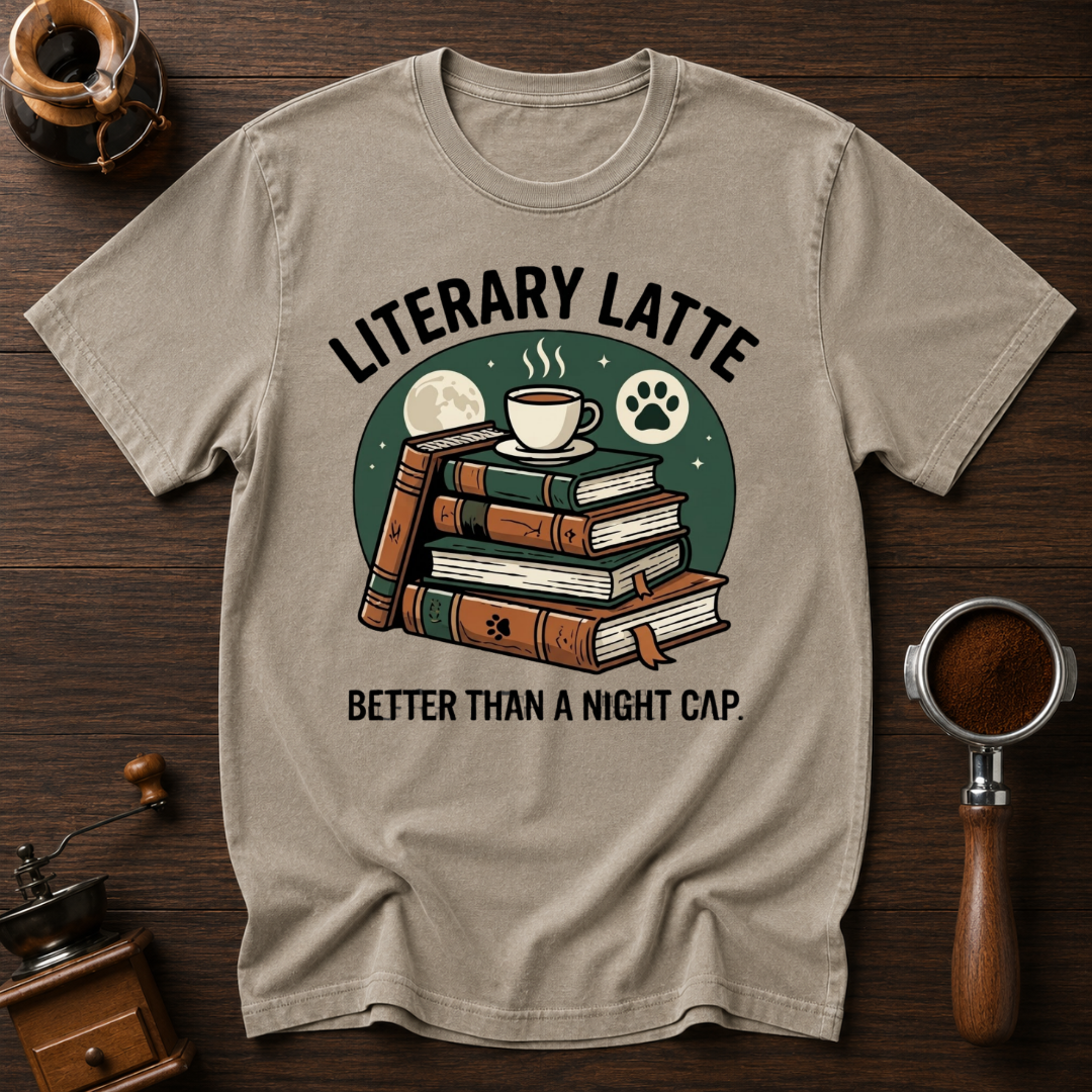 Litterary Latte Dyed T-shirt