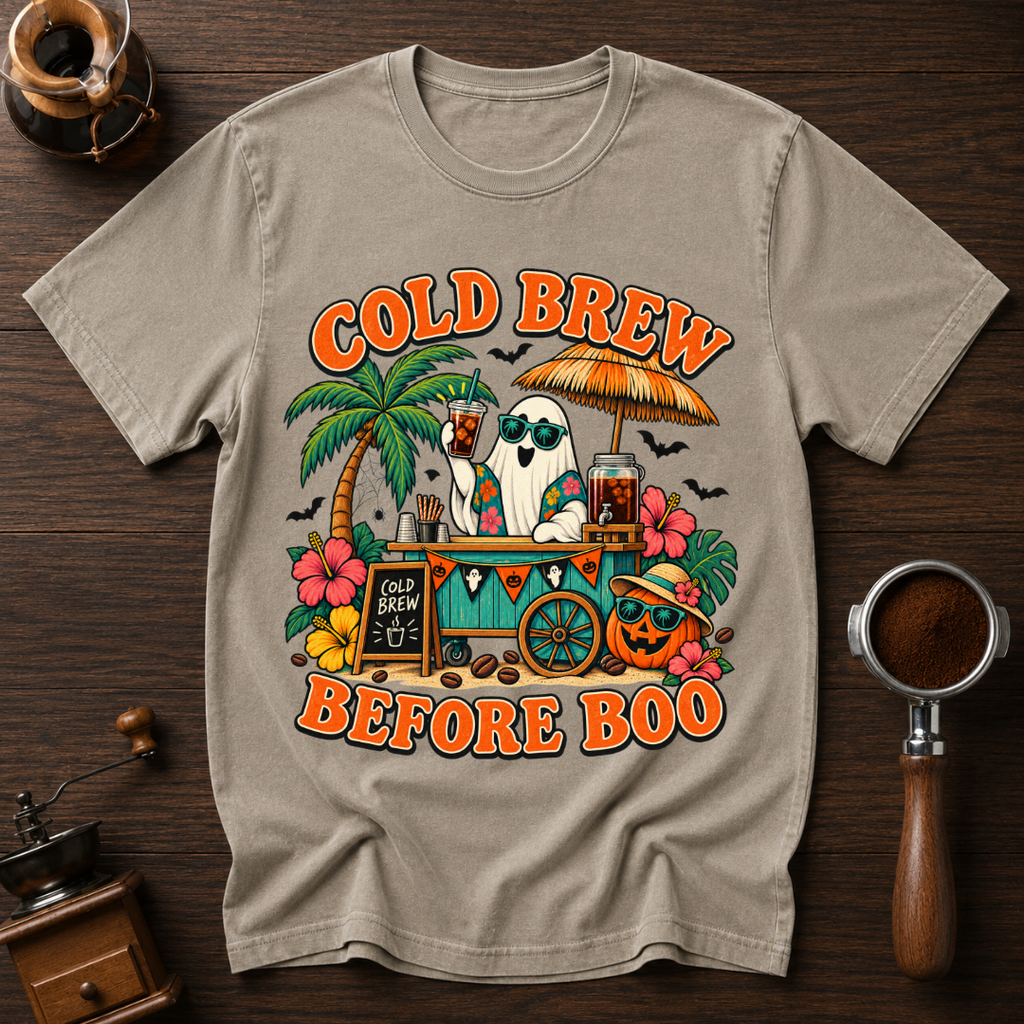 Cold Brew Before Boo Dyed T-shirt