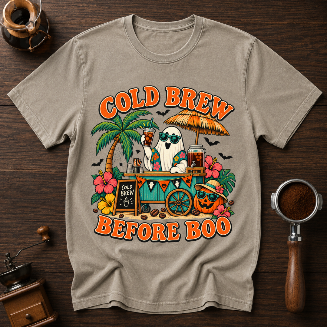 Cold Brew Before Boo Dyed T-shirt