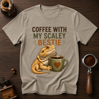 Coffee with my Scaley Bestie Dyed T-shirt