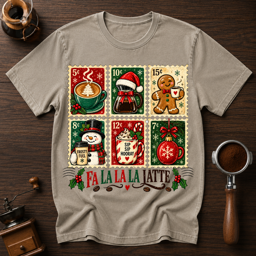 Fa La La La Latte Dyed T-shirt