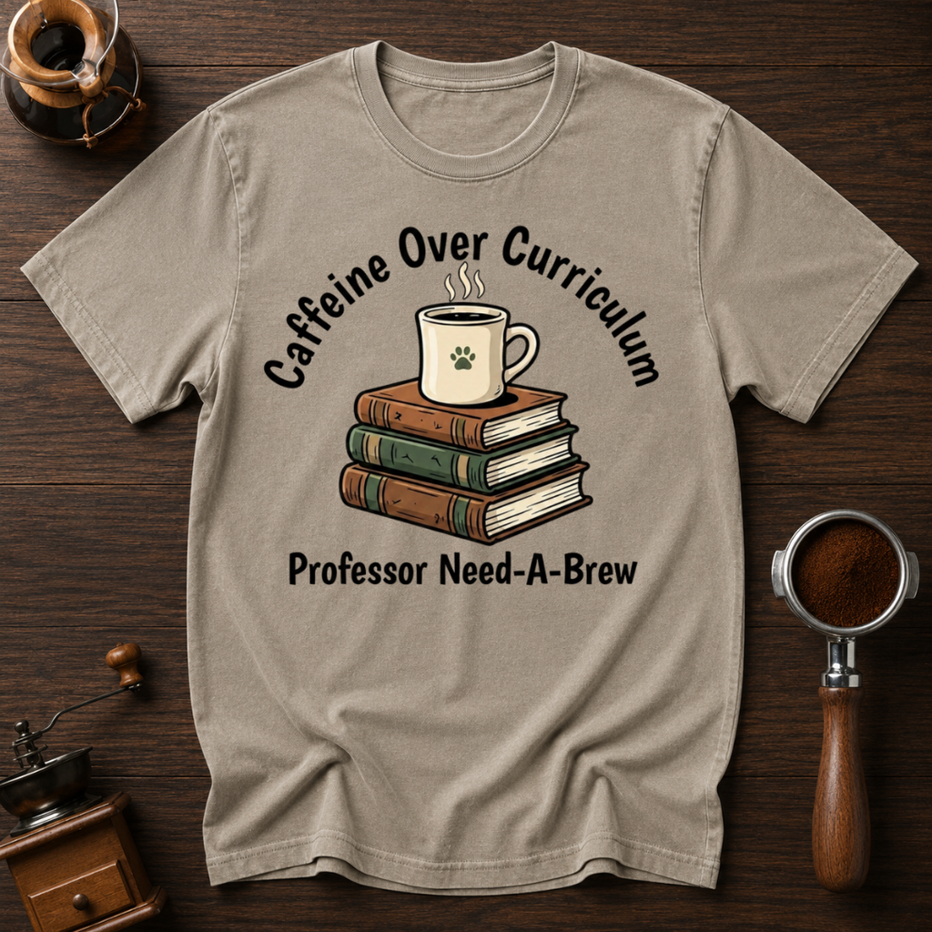 Caffeine Over Curriculum Dyed T-shirt
