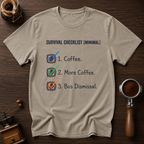 Minimal Survival Checklist Dyed T-shirt