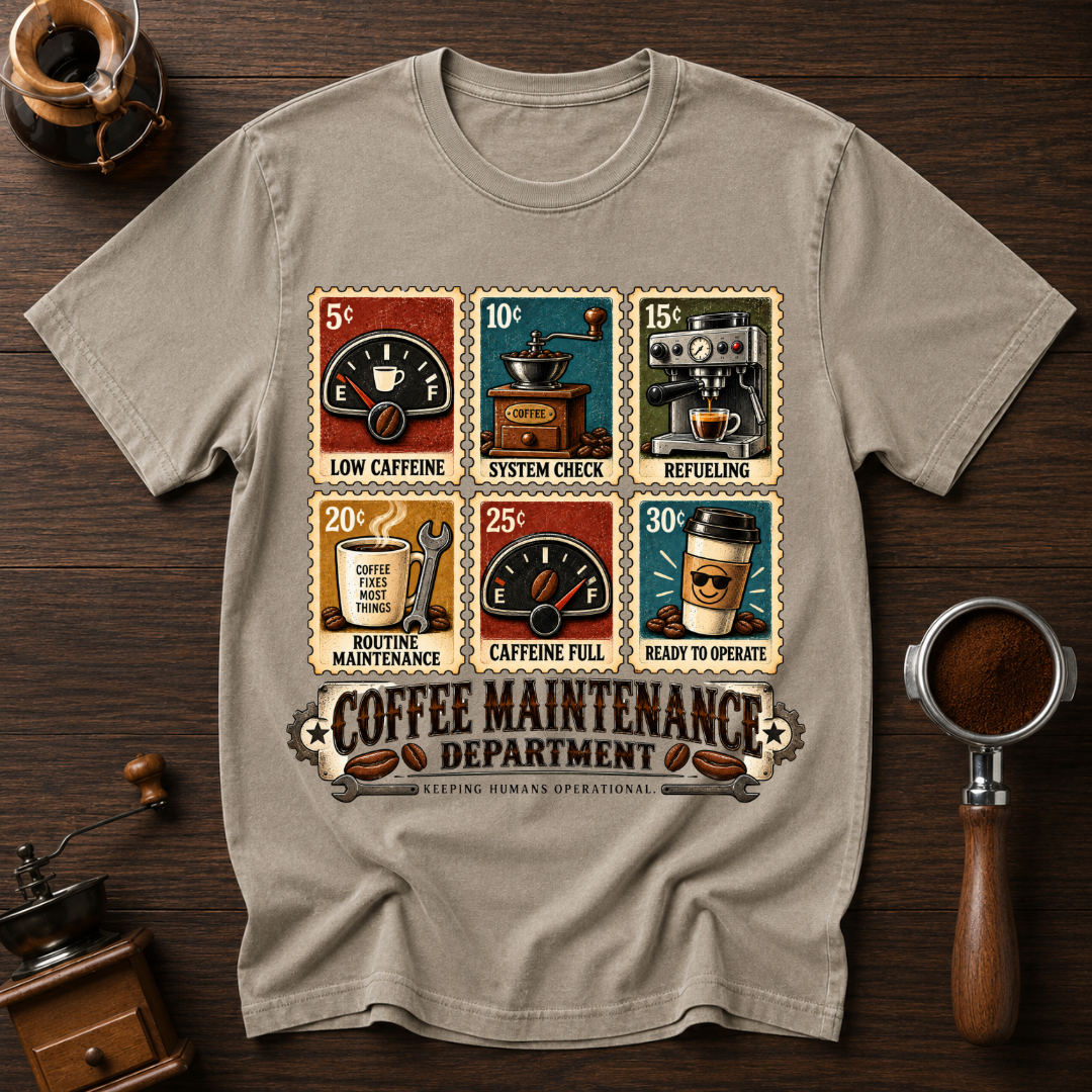 Coffee Through The Ages Dyed T-shirt