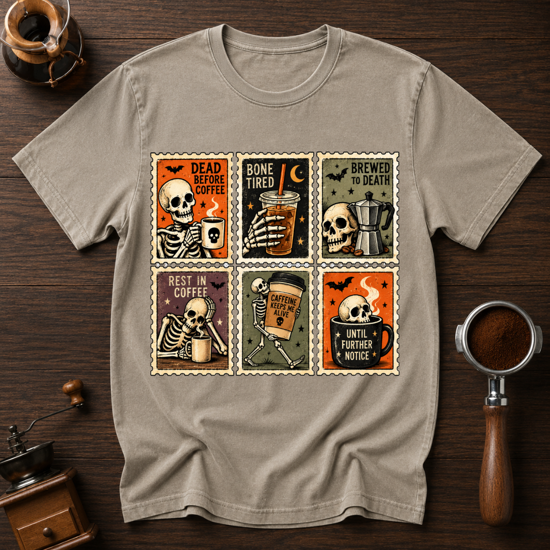 Dead Before Coffee Dyed T-shirt