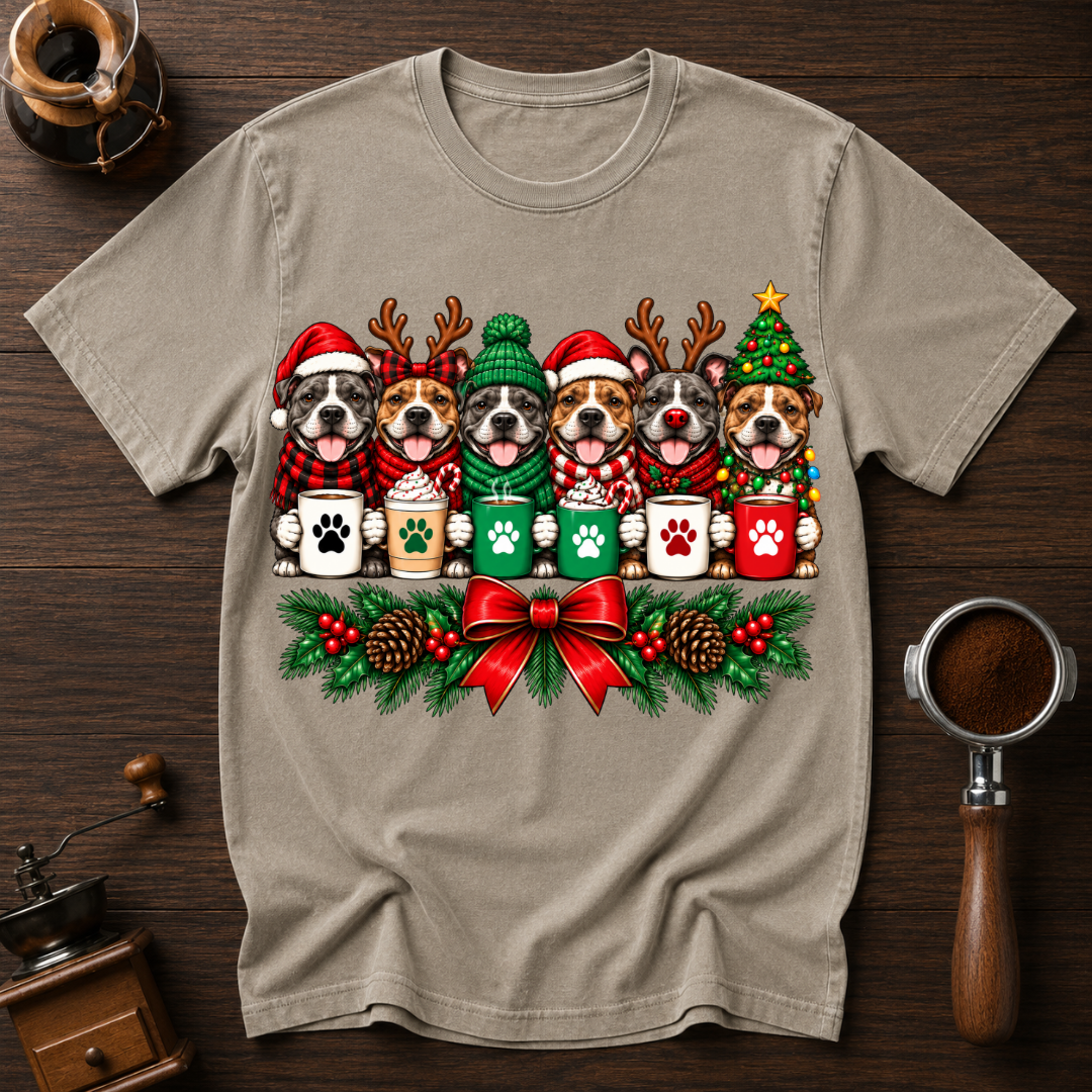 Christmas Pitties Dyed T-shirt