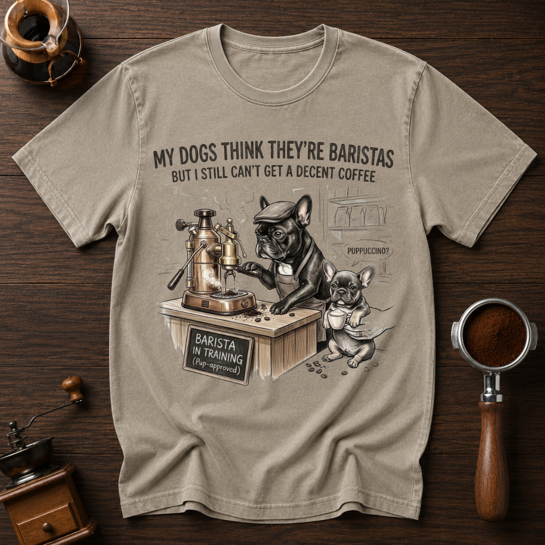 My Dawgs Think They're Baristas Dyed T-shirt