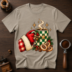 Santa's Coffee Break Dyed T-shirt