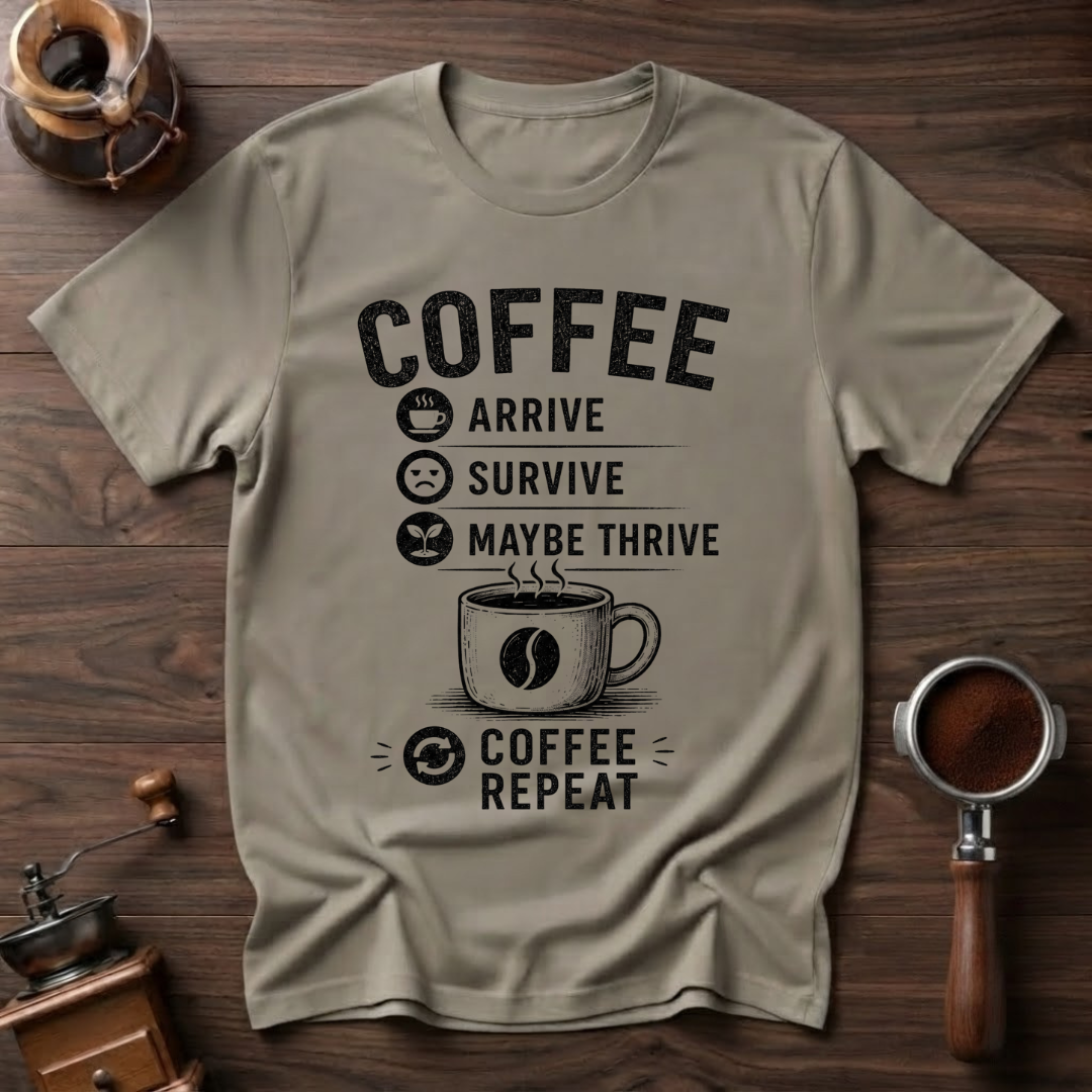 Arrive Thrive Survive Repeat Dyed T-Shirt