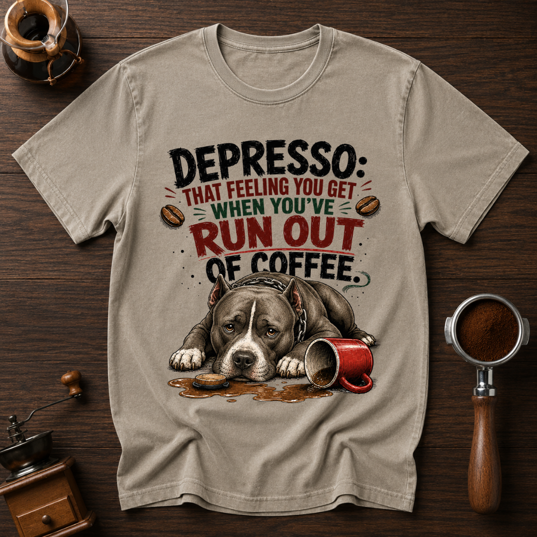 Depressed Pittie Dyed T-shirt