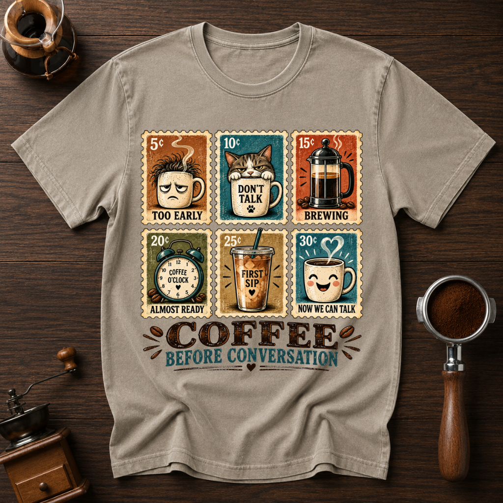 Coffee Before Conversation Dyed T-shirt