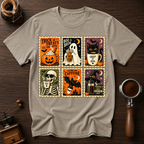 Trick Or Treat I'll Take Coffee Dyed T-shirt
