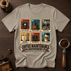 Coffee Maintenance Department Dyed T-shirt