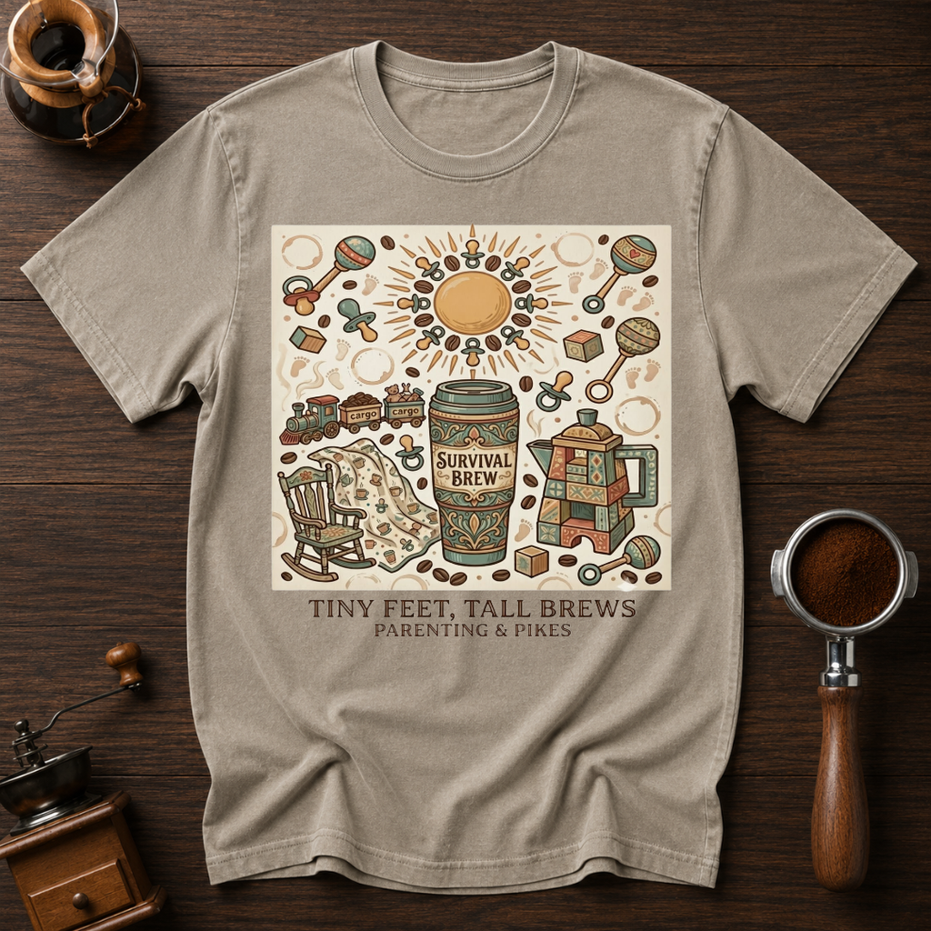 Tiny Feet Tall Brews Dyed T-shirt