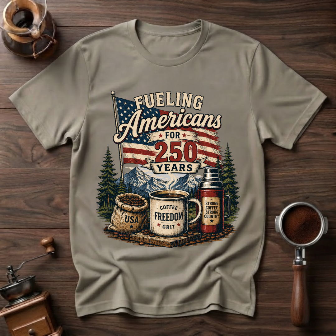 Strong Coffee Strong Country Dyed T-shirt