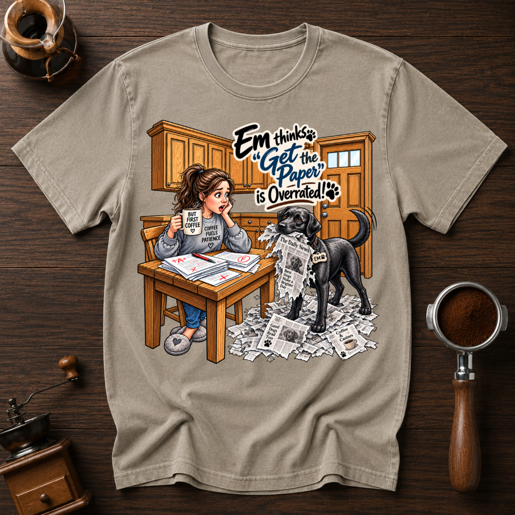 Em Get The Paper Gone Wrong Dyed T-shirt