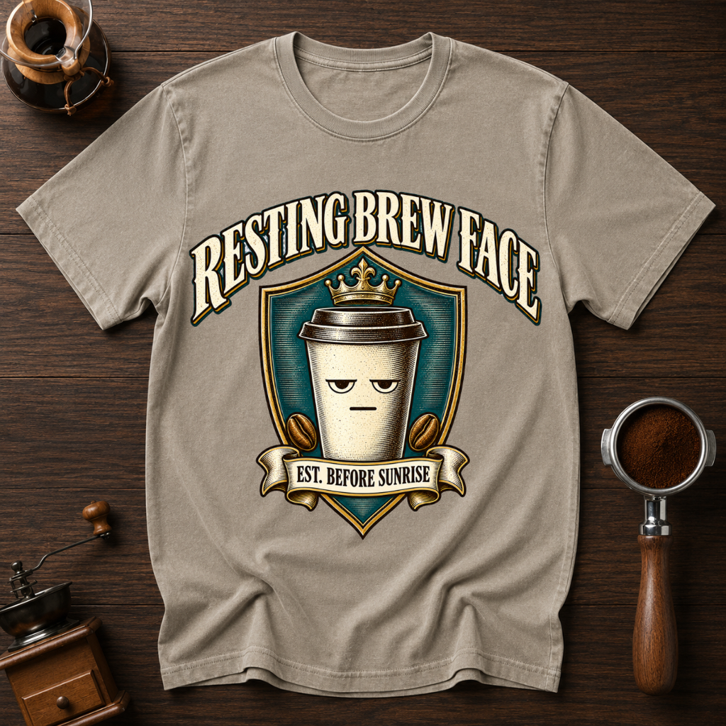 Resting Brew Face Est Before Sunrise Dyed T-shirt