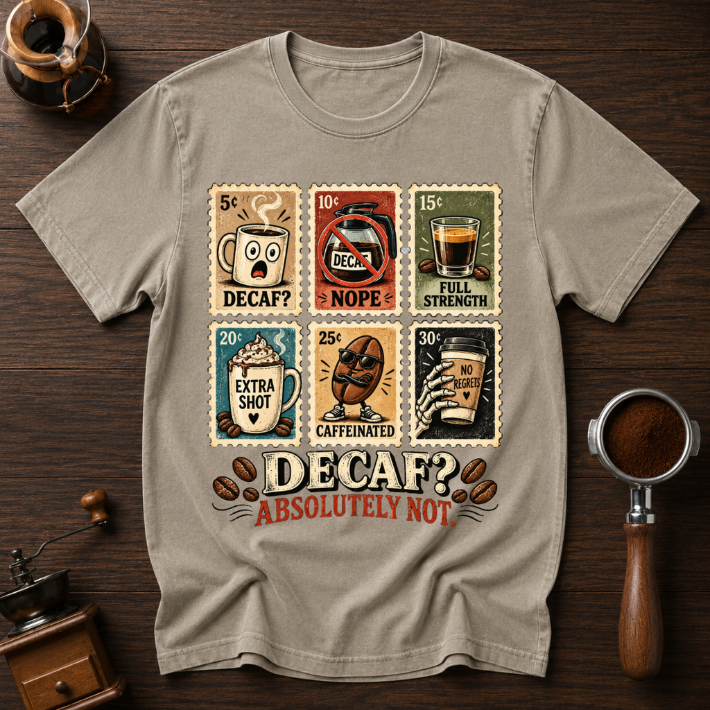 Decaf? Absolutely Not Dyed T-shirt