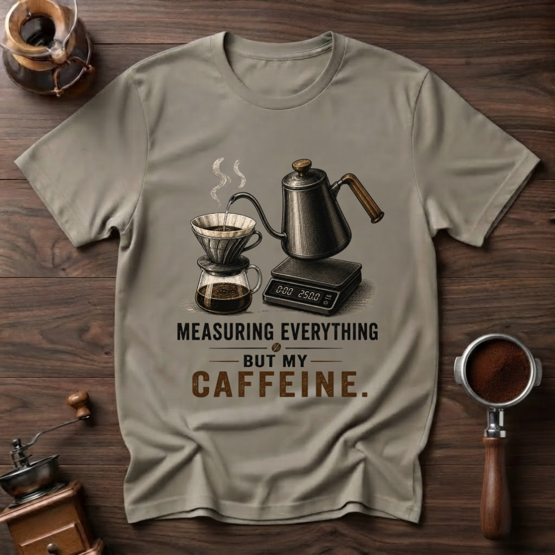 Not Measuring My Caffeine Dyed T-shirt