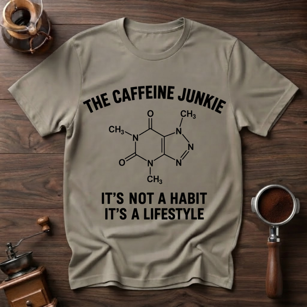 The Caffeine Junkie Dyed T-shirt