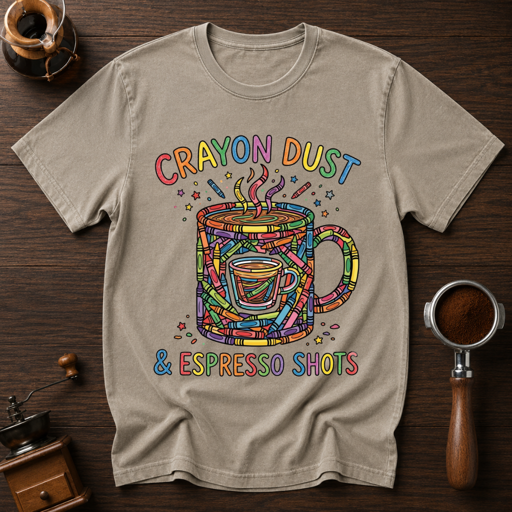 Crayon Dust Espresso Dyed T-shirt