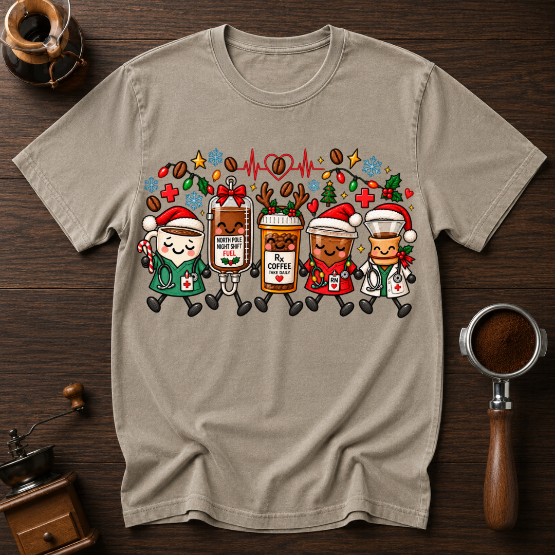 Sleighing The Night Shift Dyed T-shirt