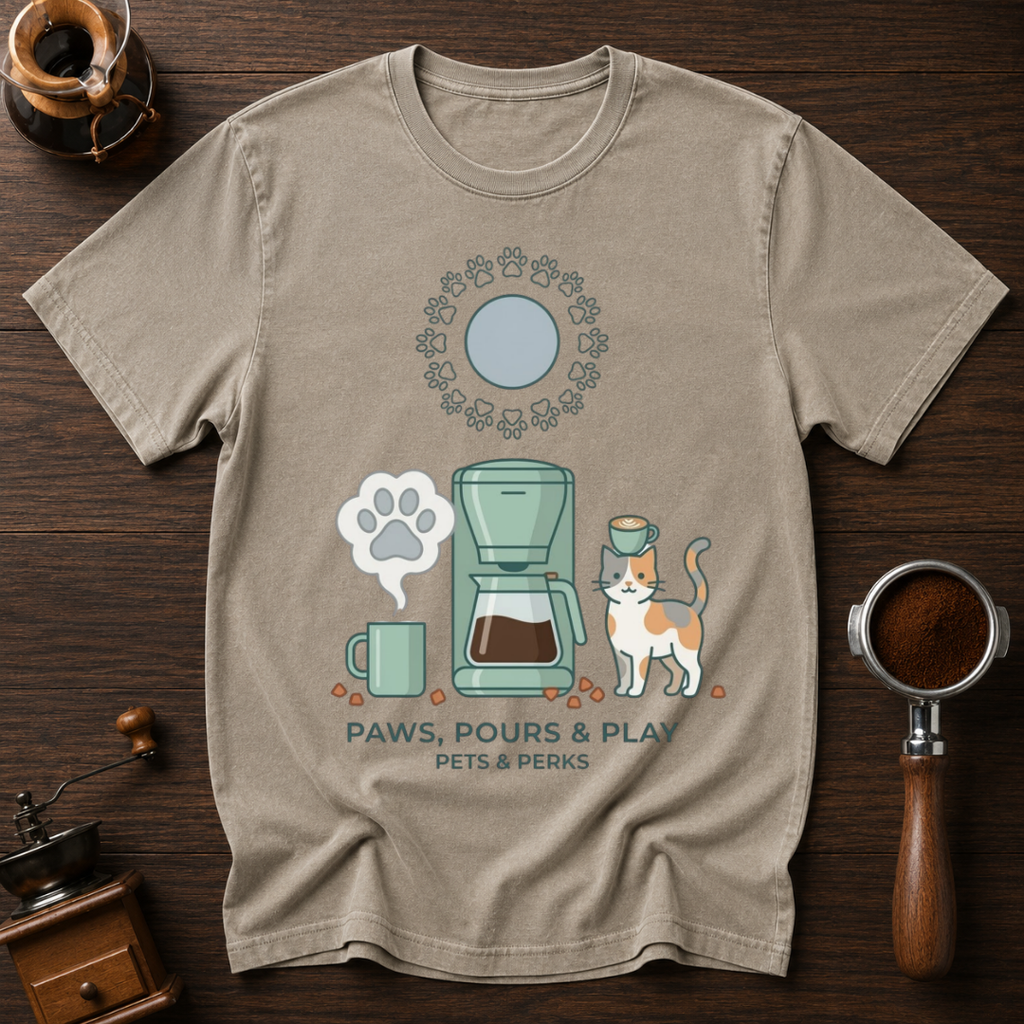 Paws Pours & Play Dyed T-shirt