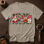 All I Want For Christmas Is Coffee Dyed T-shirt