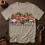 Coffee Care & Christmas Cheer Dyed T-shirt