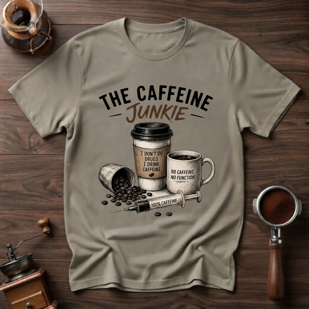 Caffeine is My Drug Dyed T-shirt
