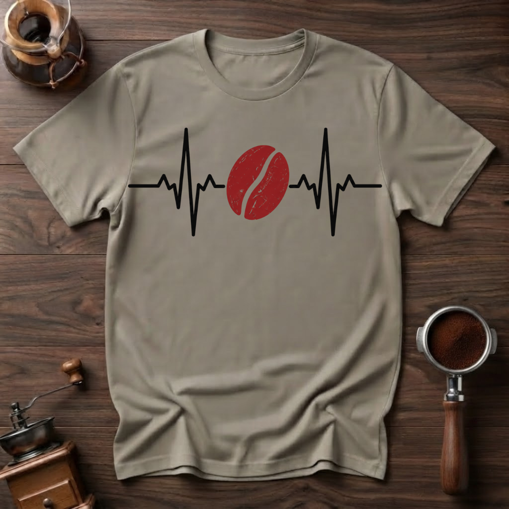 My Heart Beats for Coffee Dyed T-Shirt