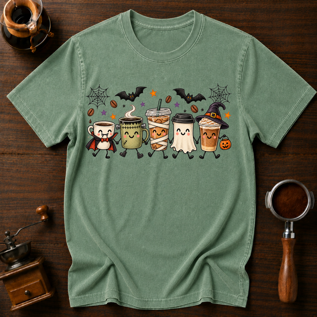 Halloween Lineup Dyed T-shirt