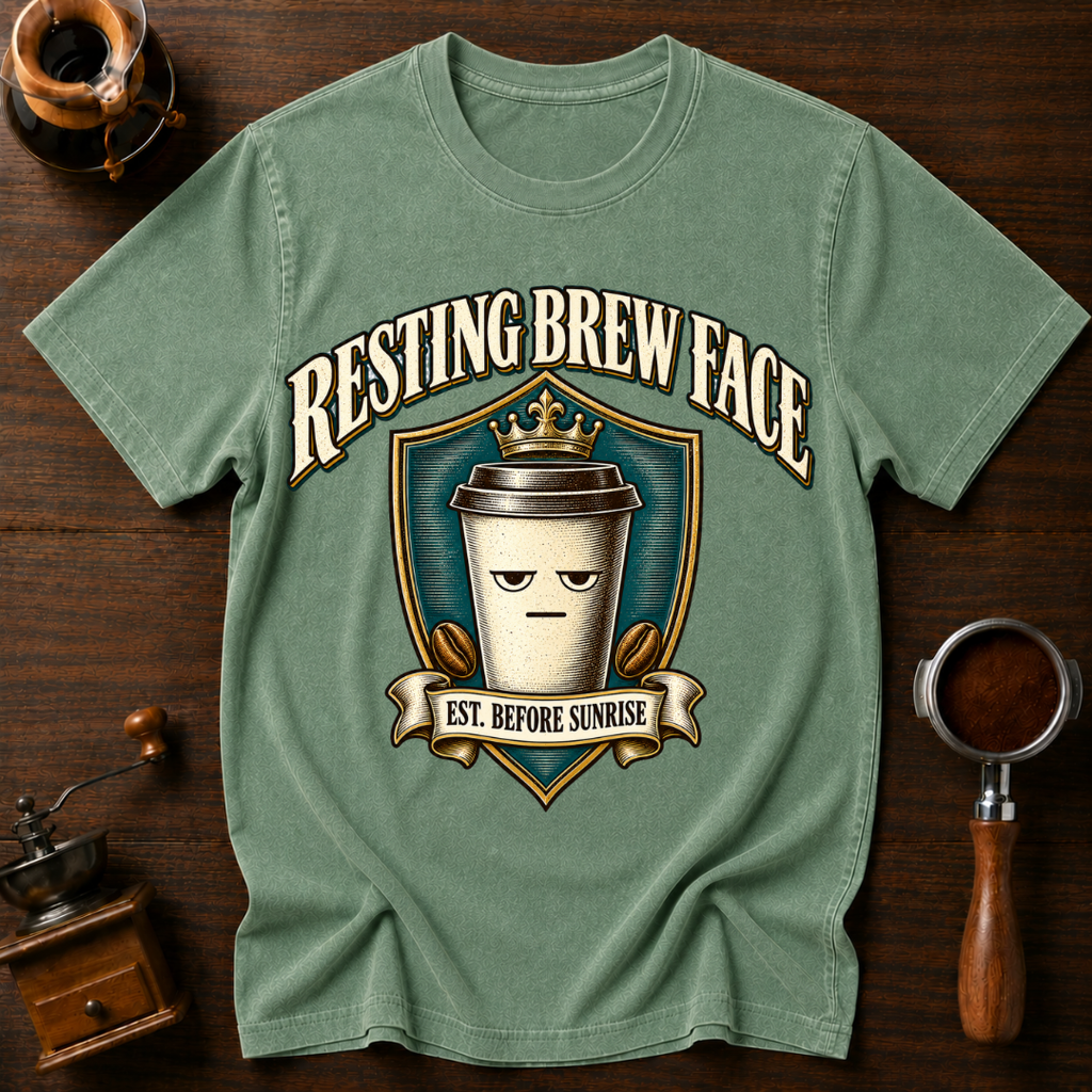 Resting Brew Face Est Before Sunrise Dyed T-shirt