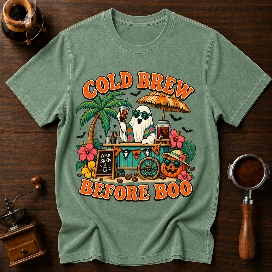 Cold Brew Before Boo Dyed T-shirt