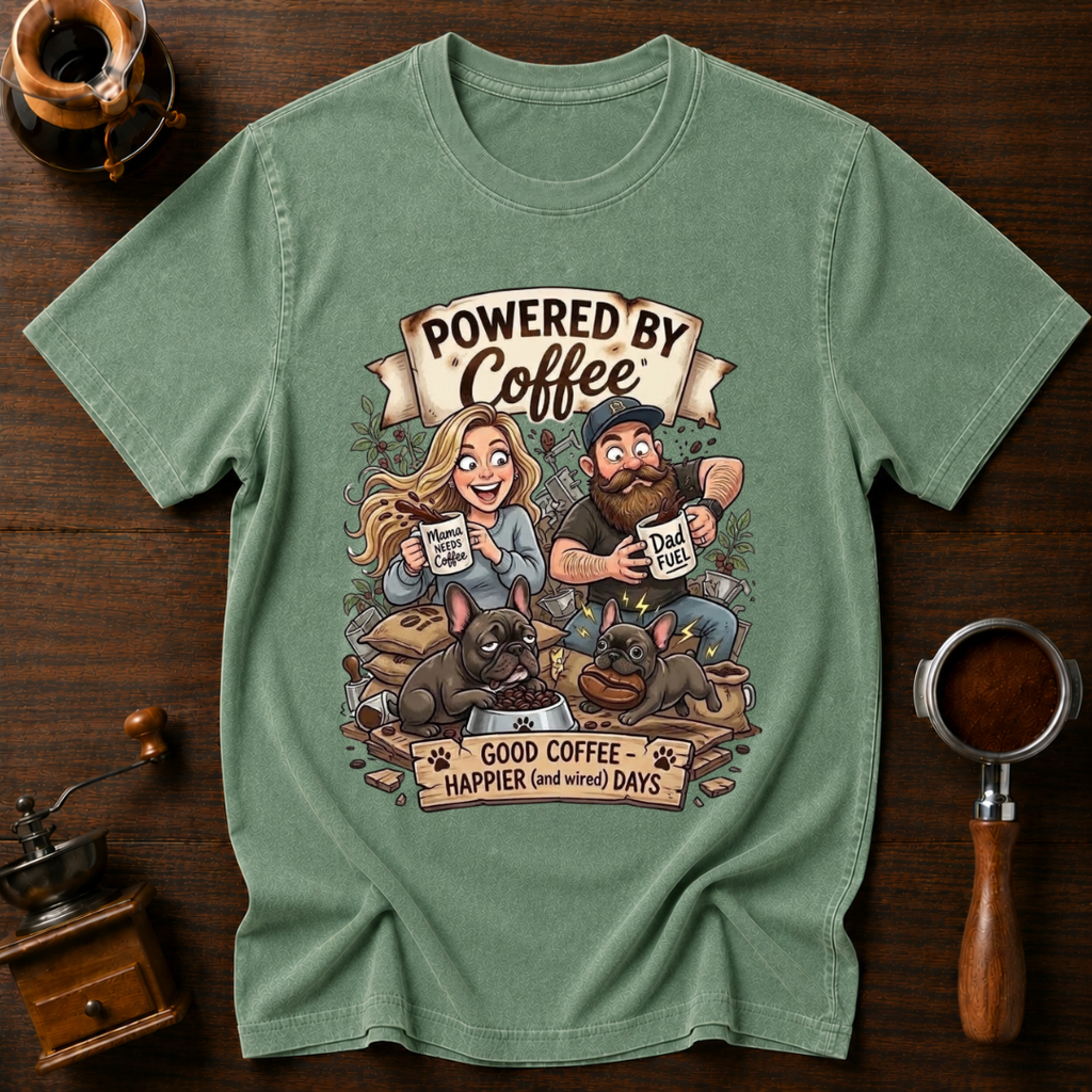 Good Coffee & Wired Days Dyed T-shirt