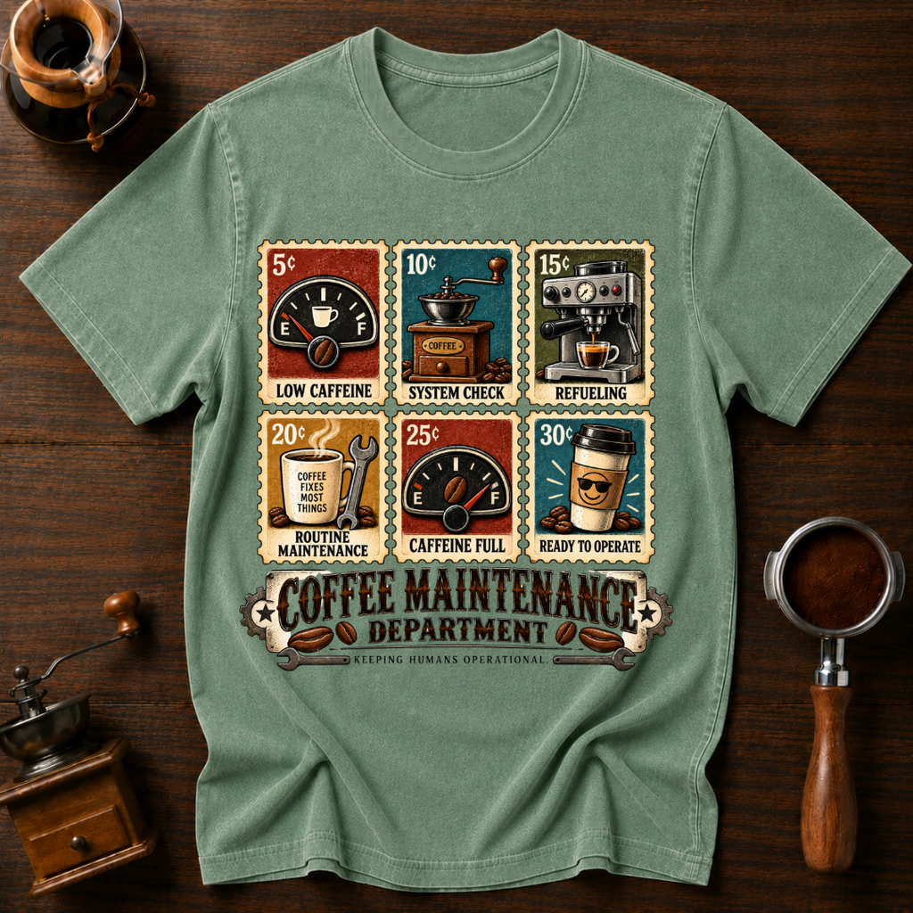 Coffee Through The Ages Dyed T-shirt