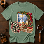 Coffee On Christmas Morning Dyed T-shirt