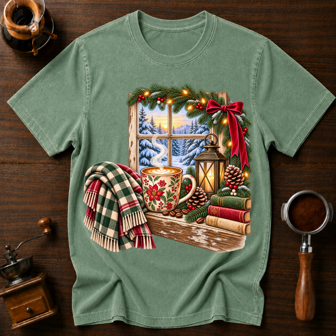 Coffee On Christmas Morning Dyed T-shirt