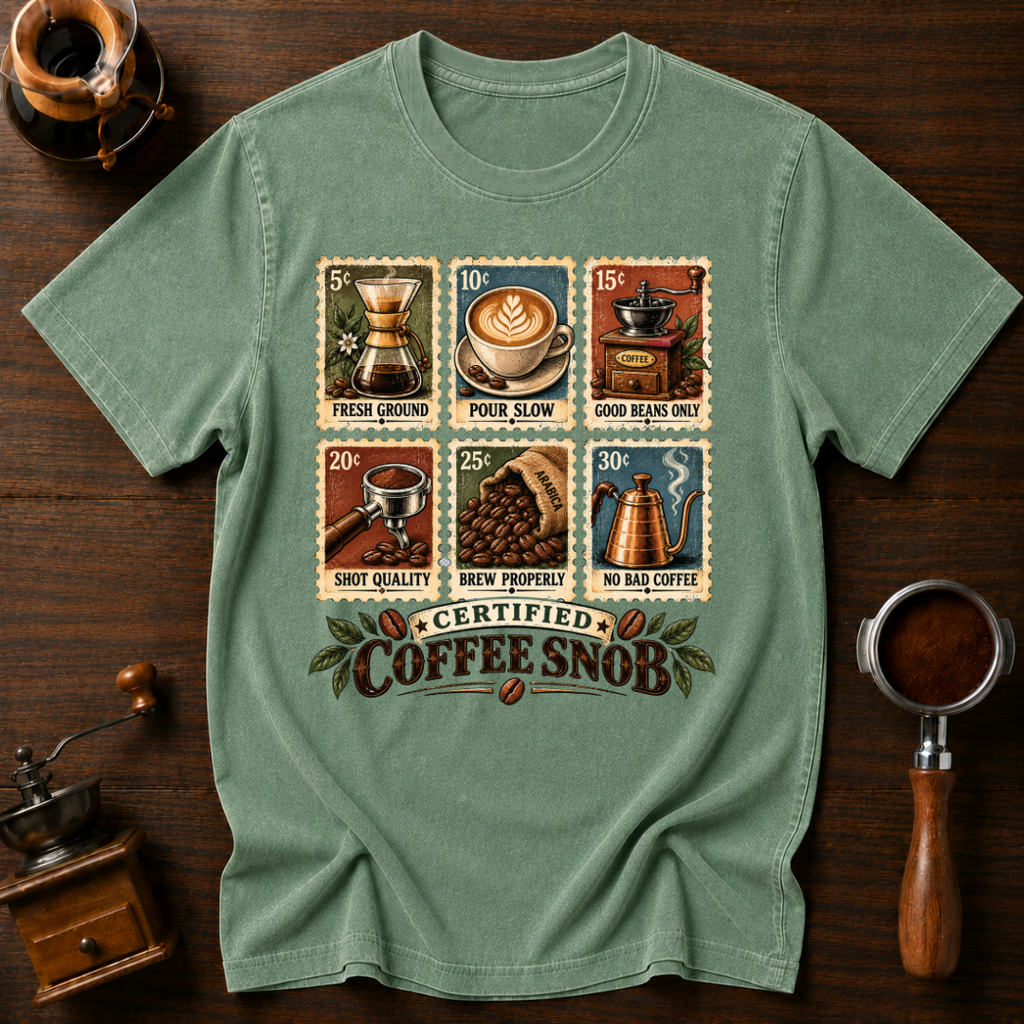 Certified Coffee Snob Dyed T-shirt
