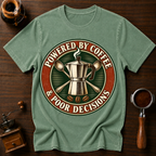 Powered By Coffee & Pour Decisions Dyed T-shirt
