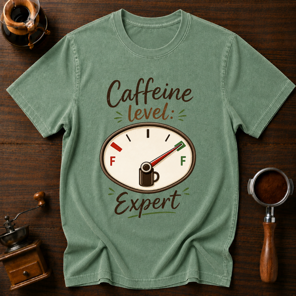 Coffee Level Expert Dyed T-shirt